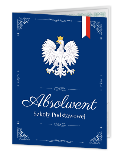 Teczka: Absolwent Szkoły Podstawowej - wzór 1 (format A4+)