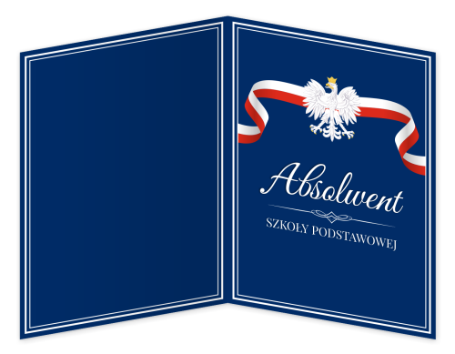 Teczka: Absolwent Szkoły Podstawowej - wzór 2 (format A4+)