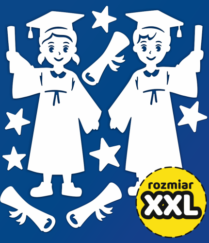 Dekoracja - Duże Dzieci w Biretach - wzór 2 (rozmiar XXL)