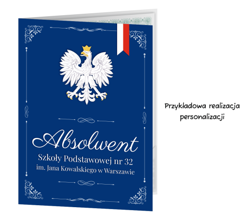 Personalizowana Teczka: Absolwent - wzór 1 (format A4+, z nazwą szkoły)