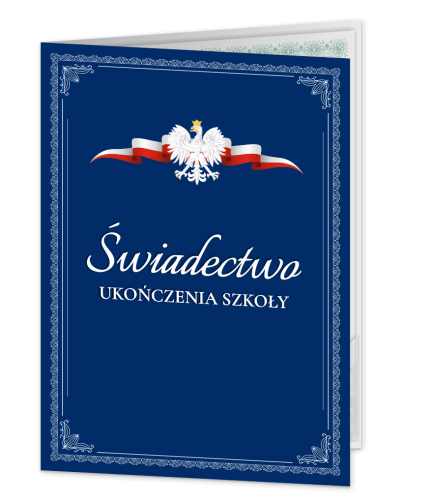 Teczka: Świadectwo Ukończenia Szkoły - wzór 1 (format A4+)