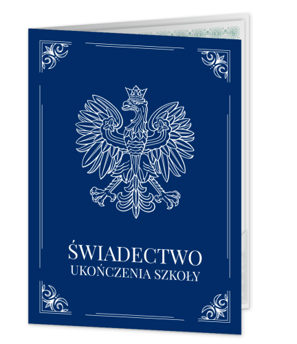 Teczka: Świadectwo Ukończenia Szkoły - wzór 2 (format A4+)