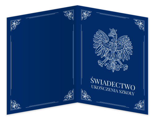 Teczka: Świadectwo Ukończenia Szkoły - wzór 2 (format A4+)