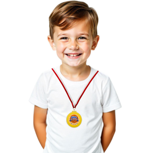 Medal 3D - ZA UDZIAŁ - wzór 13 (+ tasiemka, + własny napis)