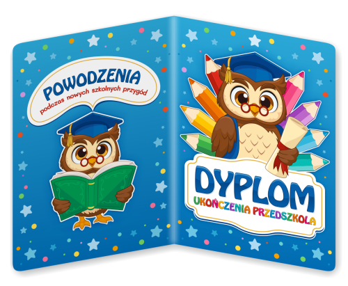 Dyplom: Ukończenia Przedszkola - wzór 5 (składany, format A4+)