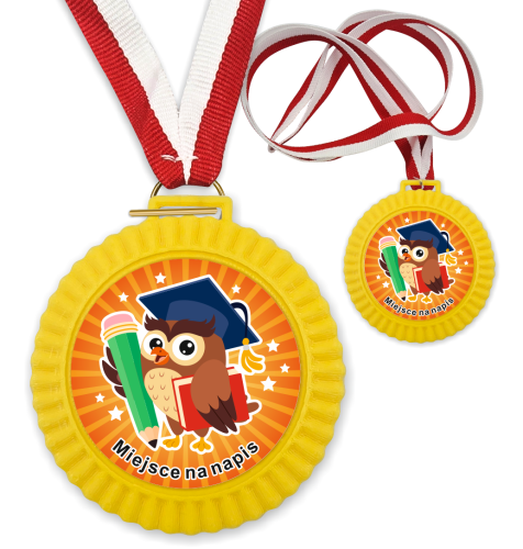 Medal 3D - SOWA - ZA UDZIAŁ - wzór 19