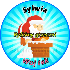 Przypinka ⌀ 58 mm zaprojektowana przez klienta