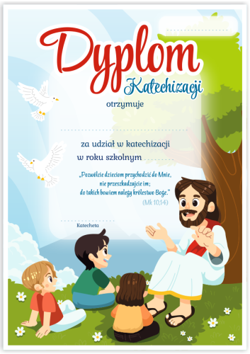 Dyplom: Katechizacji (wzór 9)