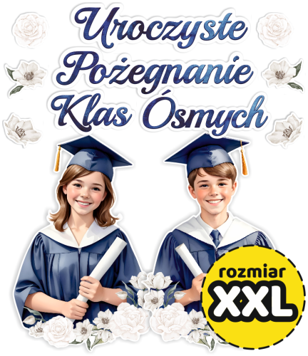 Dekoracja - Uroczyste Pożegnanie Klas Ósmych (rozmiar XXL)