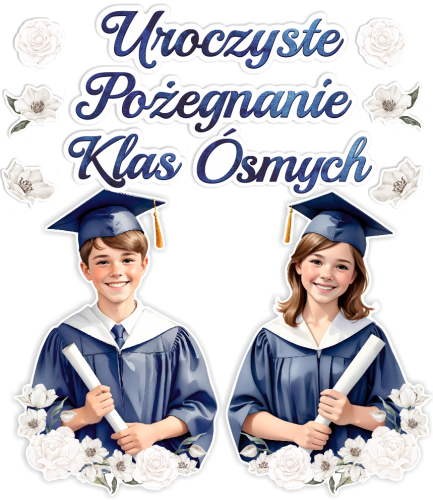 Dekoracja - Uroczyste Pożegnanie Klas Ósmych (rozmiar XXL)