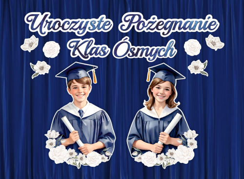 Dekoracja - Uroczyste Pożegnanie Klas Ósmych (rozmiar XXL)