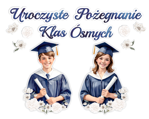 Dekoracja - Uroczyste Pożegnanie Klas Ósmych (rozmiar XXL)