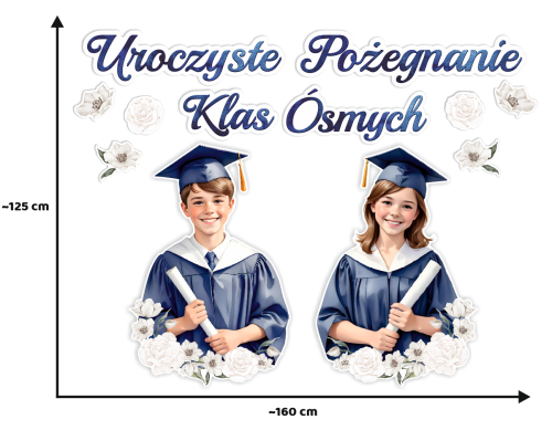 Dekoracja - Uroczyste Pożegnanie Klas Ósmych (rozmiar XXL)