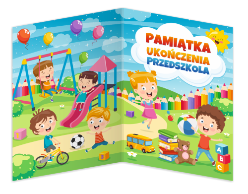 Teczka: Pamiątka ukończenia przedszkola - wzór 1 (format A4+)