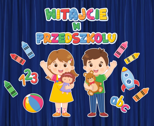 Dekoracja - Witajcie w Przedszkolu - wzór 2 (rozmiar XXL)