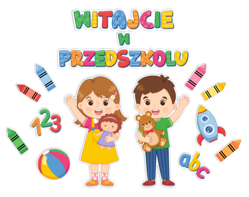 Dekoracja - Witajcie w Przedszkolu - wzór 2 (rozmiar XXL)