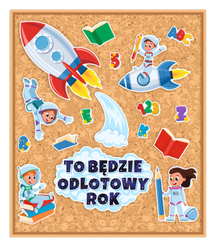 Dekoracja na gazetkę - To będzie odlotowy rok (~A3, jednostronna)