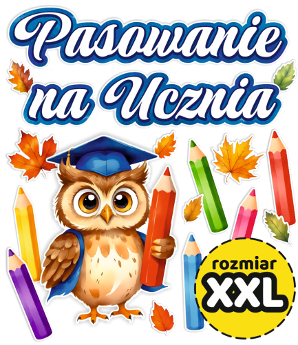 Dekoracja - Pasowanie na Ucznia - wzór 2 (rozmiar XXL)