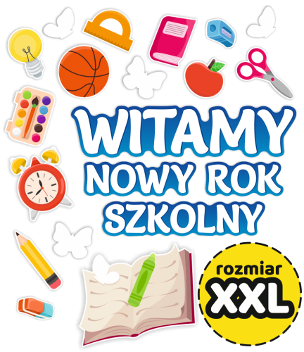 Dekoracja - Witamy Nowy Rok Szkolny (rozmiar XXL)
