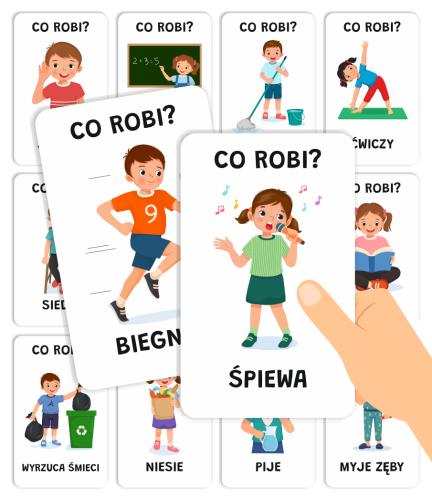 Karty Edukacyjne - CO ROBI?
