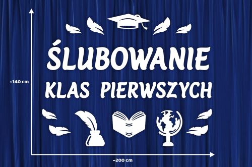 Dekoracja napis: ŚLUBOWANIE KLAS PIERWSZYCH - XL
