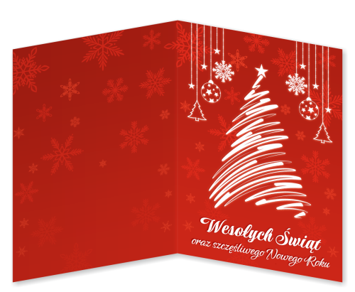 KARTKA ŚWIĄTECZNA - wzór 12 (składana, format A6)