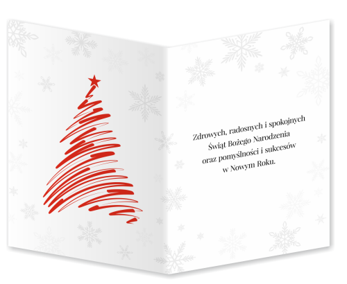 KARTKA ŚWIĄTECZNA - wzór 12 (składana, format A6)