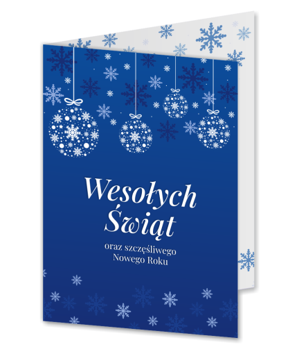KARTKA ŚWIĄTECZNA - wzór 13 (składana, format A6)
