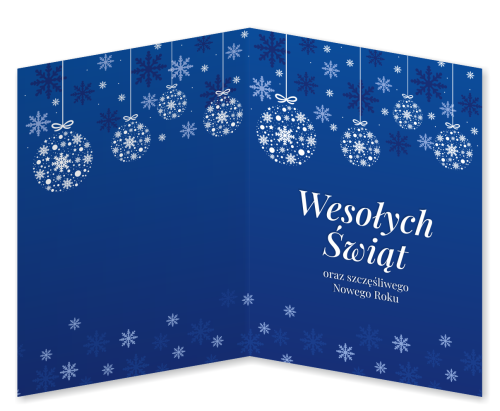 KARTKA ŚWIĄTECZNA - wzór 13 (składana, format A6)