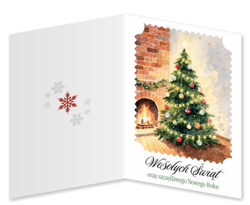 KARTKA ŚWIĄTECZNA - wzór 15 (składana, format A6)