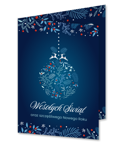 KARTKA ŚWIĄTECZNA - wzór 16 (składana, format A6)
