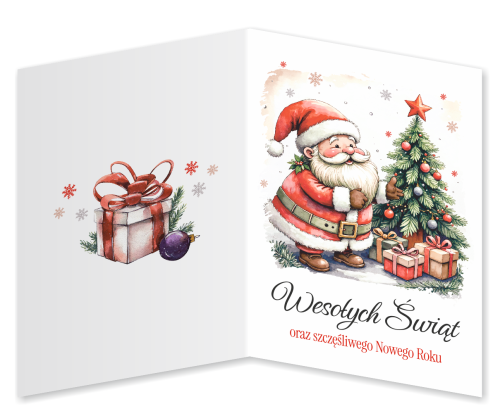 KARTKA ŚWIĄTECZNA - wzór 18 (składana, format A6)