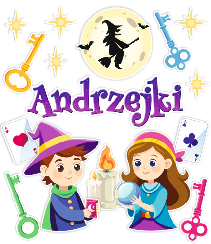Dekoracja - Andrzejki (jednostronna)