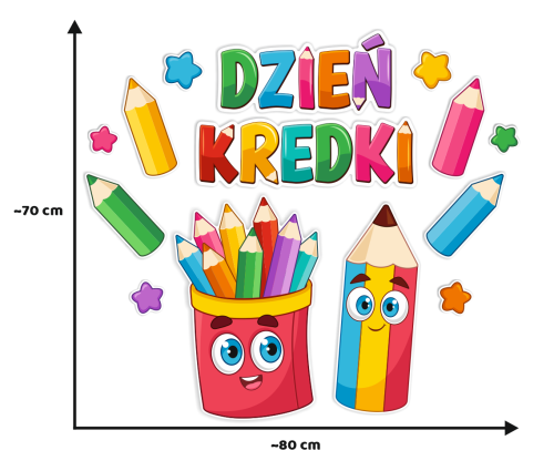 Dekoracja - Dzień Kredki (~A3, jednostronna)