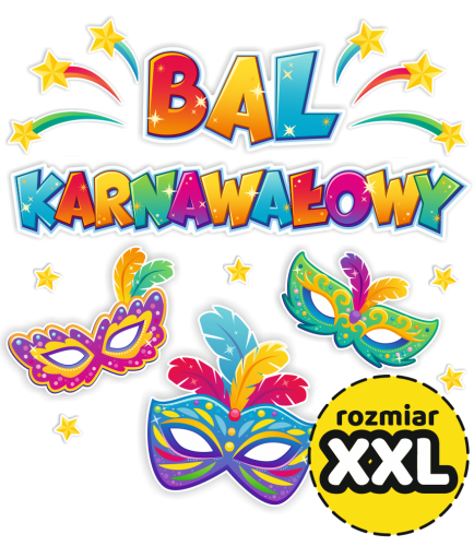 Dekoracja - Bal Karnawałowy - wzór 3 (rozmiar XXL)