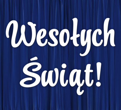 Dekoracja napis: Wesołych Świąt!