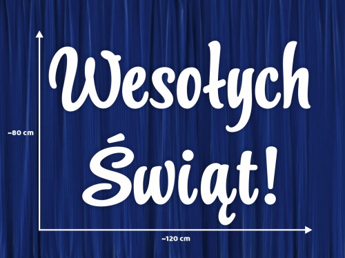 Dekoracja napis: Wesołych Świąt!