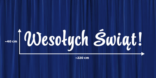 Dekoracja napis: Wesołych Świąt!