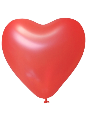 Balony Czerwone Serca duże 30cm (25 szt.) 