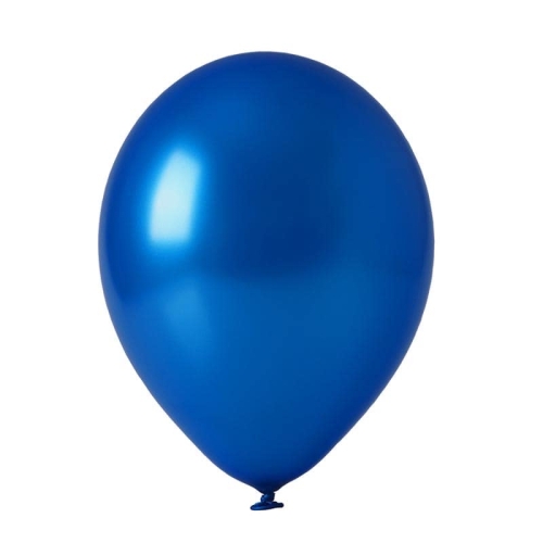 Balony Niebieskie metalizowane duże 30cm (50szt.)