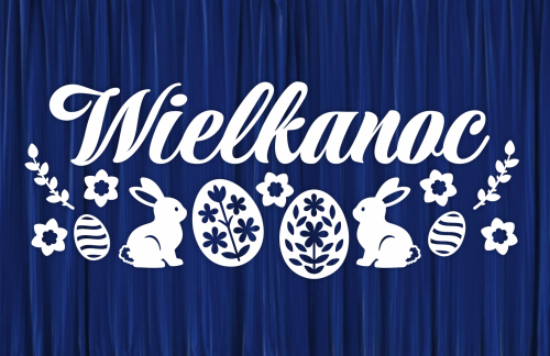 Dekoracja napis: Wielkanoc