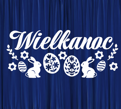 Dekoracja napis: Wielkanoc