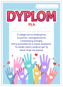 Dyplom: WOLONTARIAT - wzór 1 (format A4)