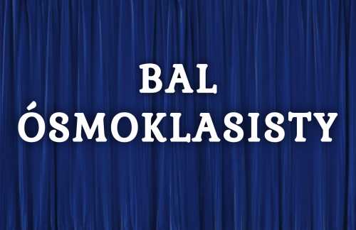 Dekoracja napis: BAL ÓSMOKLASISTY - rozmiar XL