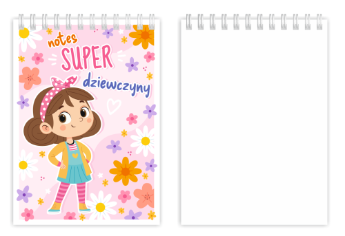 Notes SUPERDZIEWCZYNY - wzór 2 (A6)