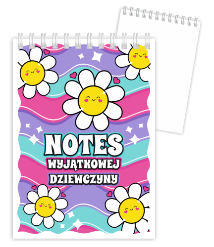 Notes WYJĄTKOWEJ DZIEWCZYNY- STOKROTKI - wzór 5 (A6)