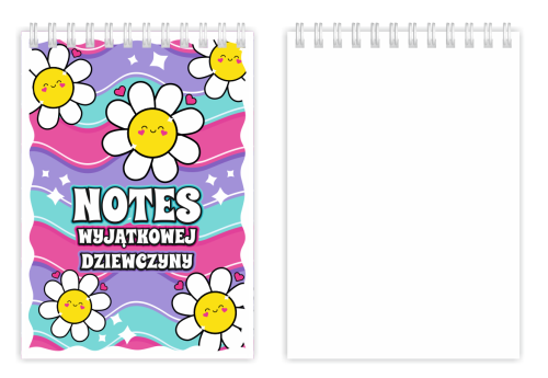 Notes WYJĄTKOWEJ DZIEWCZYNY- STOKROTKI - wzór 5 (A6)