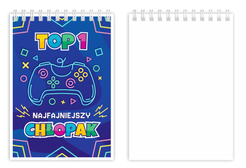 Notes NAJFAJNIEJSZY CHŁOPAK - PAD DO KONSOLI - wzór 8 (A6)