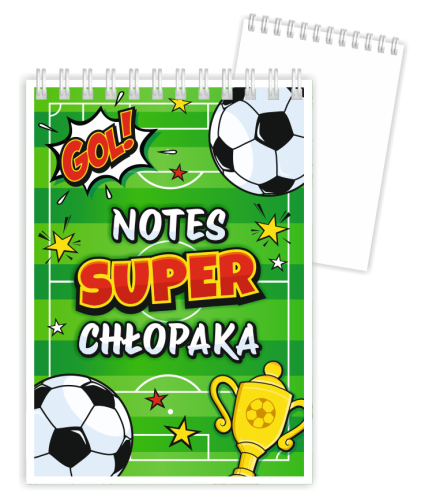 Notes SUPERCHŁOPAKA - PIŁKA NOŻNA - wzór 7 (A6)