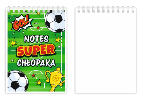Notes SUPERCHŁOPAKA - PIŁKA NOŻNA - wzór 7 (A6)